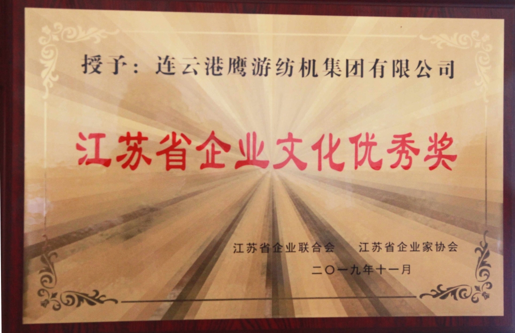 江蘇省企業(yè)文化優(yōu)秀獎(jiǎng)